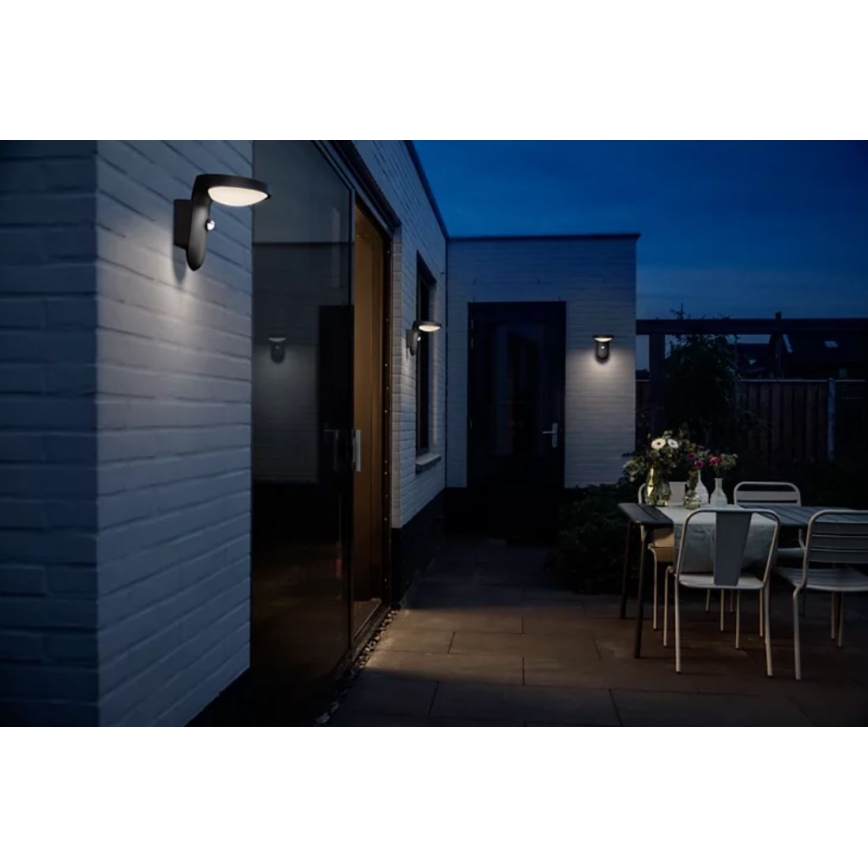 Philips - LED ulkoseinävalaisin anturilla LED/9W/230V 2700K IP44
