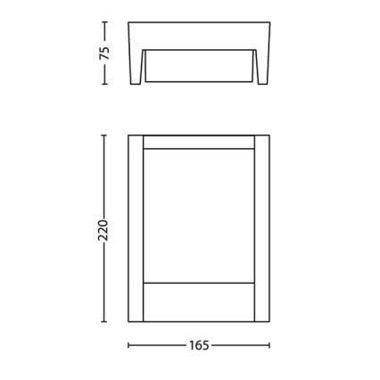 Philips - LED-ulkoseinävalaisin LED/3,8W/230V 3000K IP44
