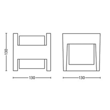 Philips - LED-ulkoseinävalaisin ARBOUR LED/3,8W/230V 2700K IP44