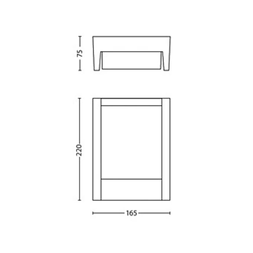 Philips - LED-ulkoseinävalaisin ARBOUR LED/3,8W/230V 2700K IP44