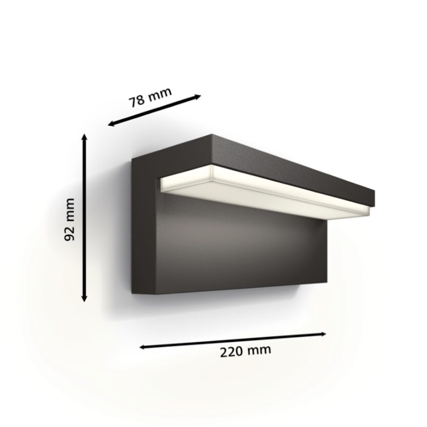 Philips - LED-ulkoseinävalaisin BUSTAN LED/3,8W/230V 4000K IP44