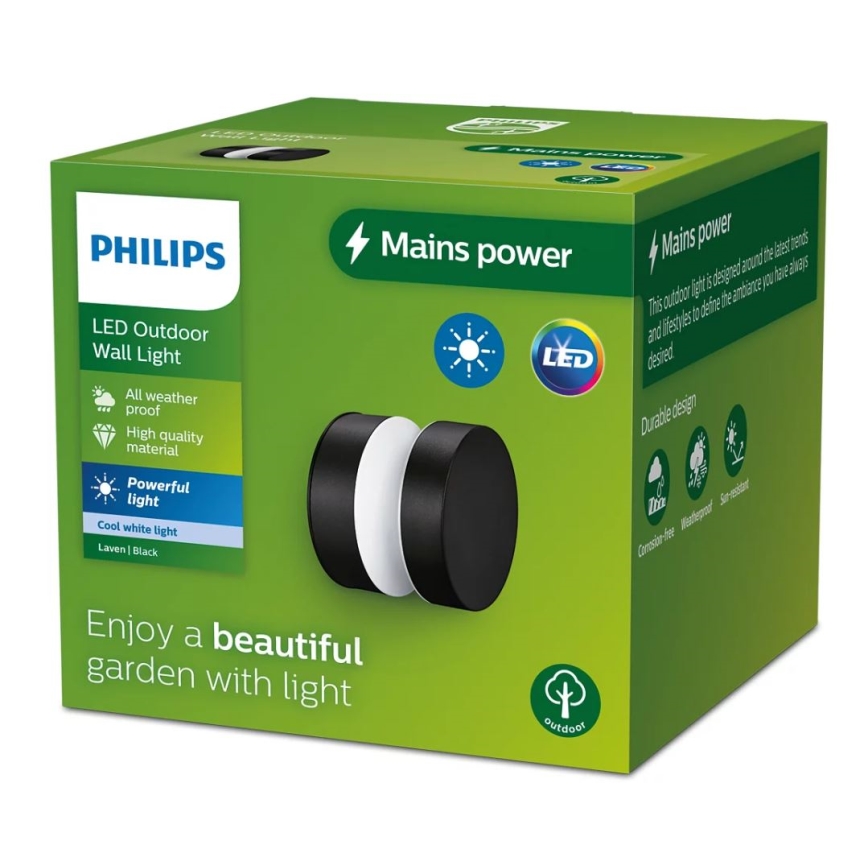 Philips - LED-ulkoseinävalaisin LAVEN LED/6W/230V 4000K IP44