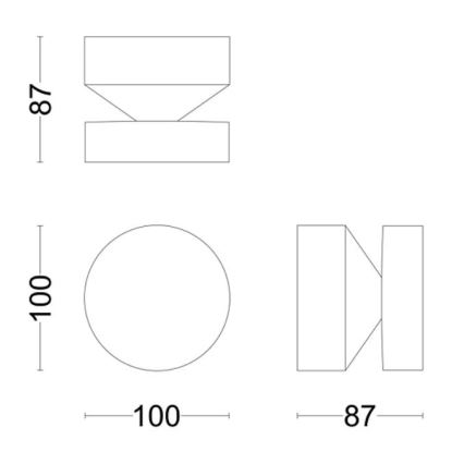 Philips - LED-ulkoseinävalaisin LAVEN LED/6W/230V 4000K IP44