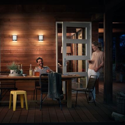 Philips - LED-ulkoseinävalo anturilla LED/6W/230V 2700K IP44