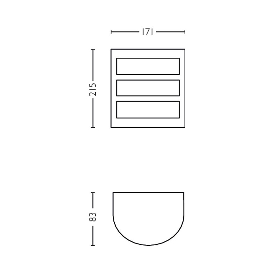 Philips - LED-ulkoseinävalo LED/6W/230V 2700K IP44