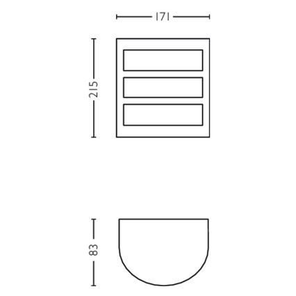 Philips - LED-ulkoseinävalo LED/6W/230V 4000K IP44