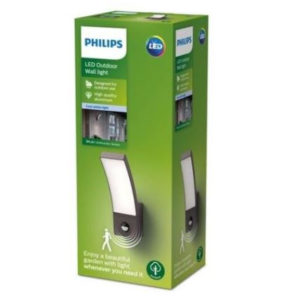 Philips - LED Ulkoseinävalo sensorilla LED/12W/230V 4000K IP44