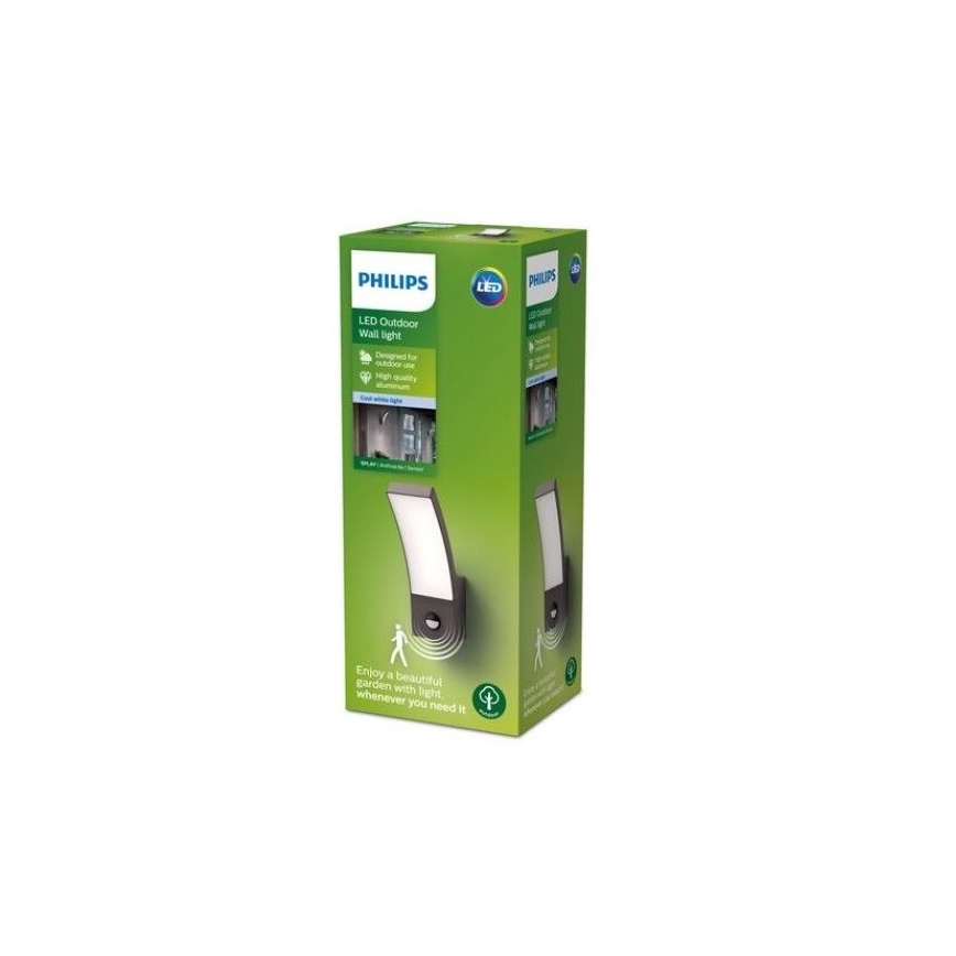 Philips - LED Ulkoseinävalo sensorilla LED/12W/230V 4000K IP44