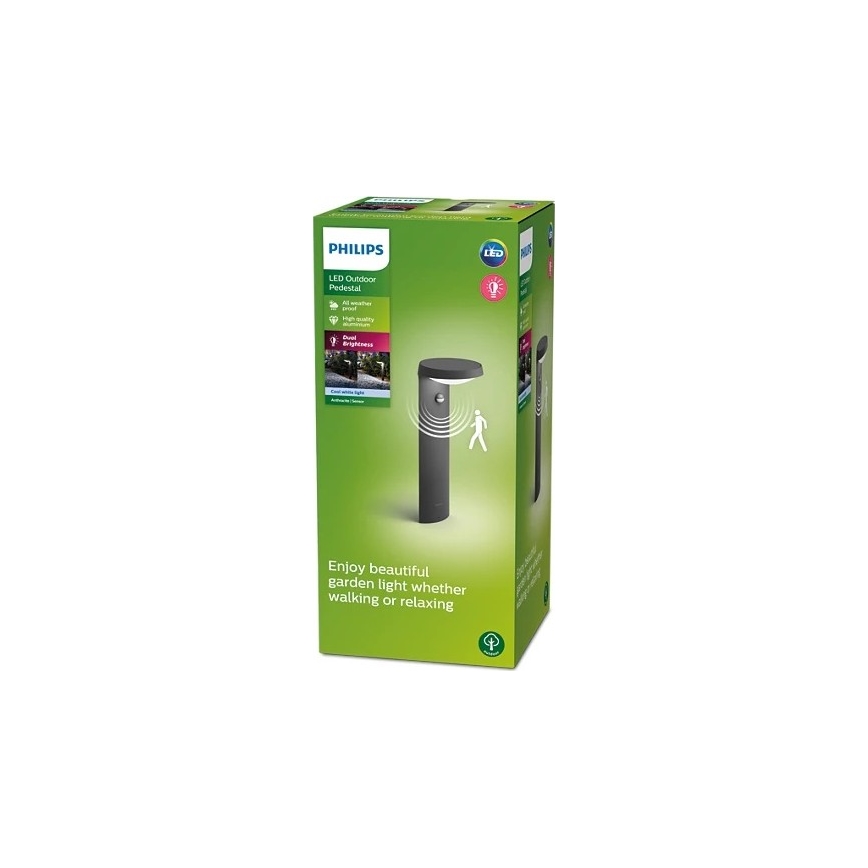 Philips - LED-ulkovalaisin anturilla LED/9W/230V 4000K IP44