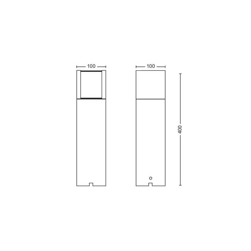 Philips - LED-ulkovalaisin LED/6W/12V 2700K IP44