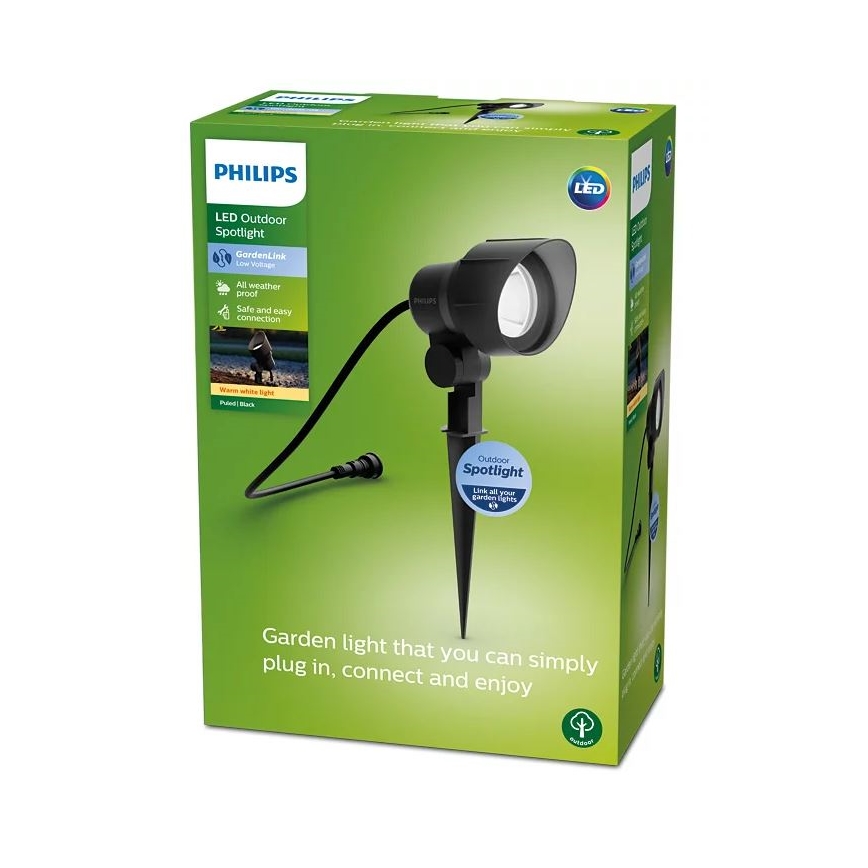 Philips - LED-ulkovalaisin LED/6W/12V 2700K IP44