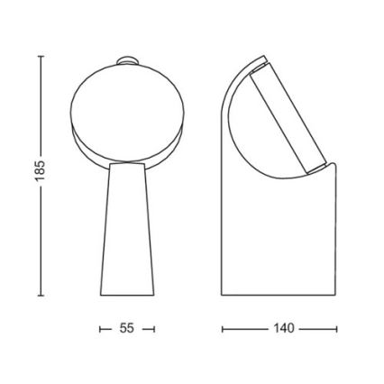 Philips - LED-ulkovalaisin LED/7W/230V 2700K IP44