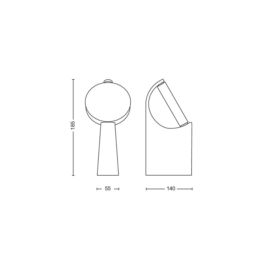 Philips - LED-ulkovalaisin LED/7W/230V 2700K IP44