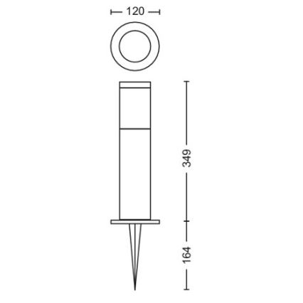 Philips - LED-ulkovalaisin GARDENLINK LED/24W/230V 2700K IP44