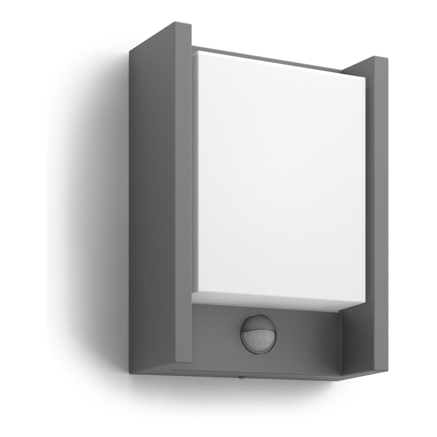 Philips - LED Ulkovalo anturilla LED/6W 2700K IP44