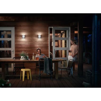 Philips - LED Ulkovalo anturilla PYTHON LED/3,8W/230V IP44