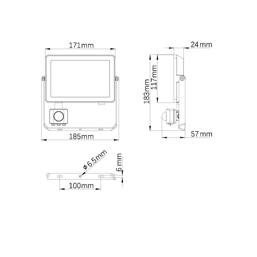Philips - LED-ulkovalonheitin anturilla PROJECTLINE LED/30W/230V IP65 3000K