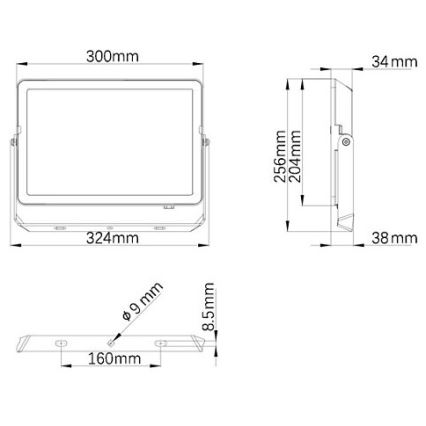 Philips - LED-ulkovalonheitin PROJECTLINE LED/100W/230V IP65 3000K