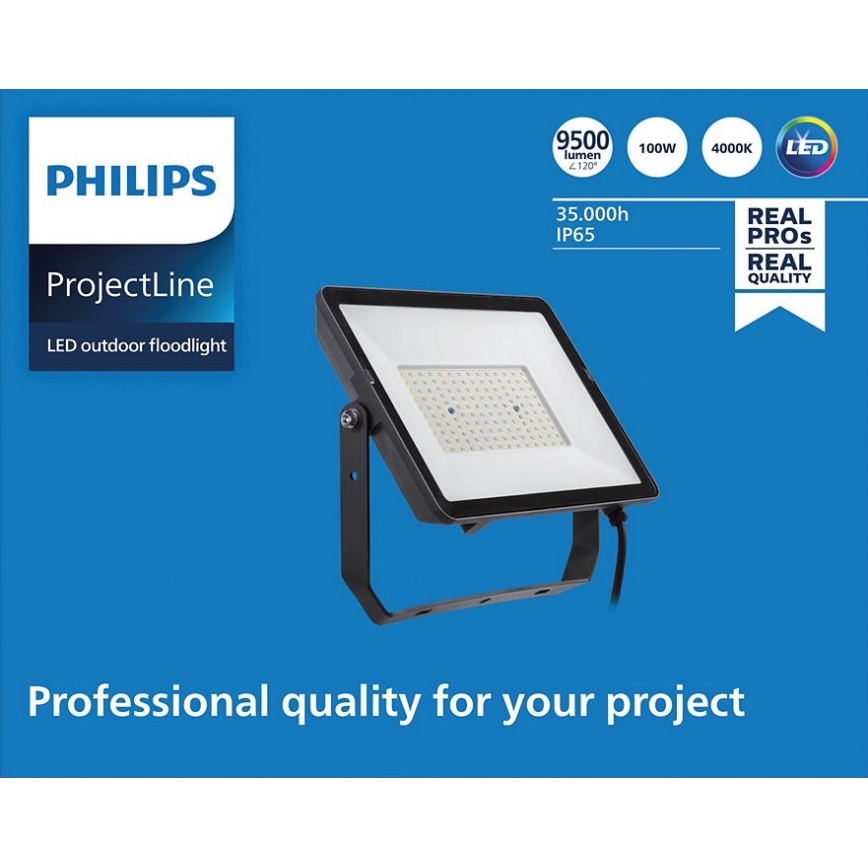 Philips - LED-ulkovalonheitin PROJECTLINE LED/100W/230V IP65 4000K