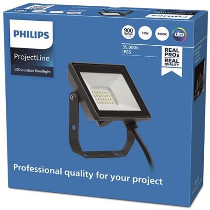 Philips - LED-ulkovalonheitin PROJECTLINE LED/10W/230V IP65 3000K