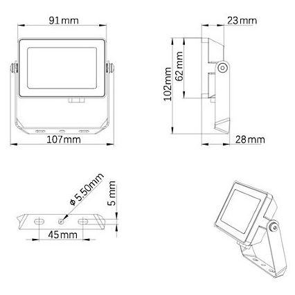 Philips - LED-ulkovalonheitin PROJECTLINE LED/10W/230V IP65 3000K