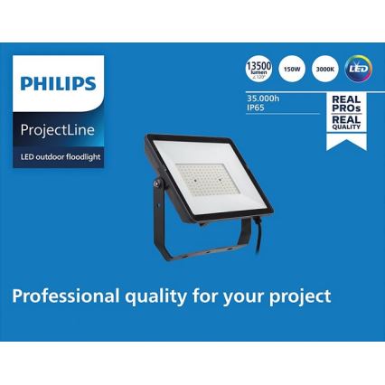 Philips - LED-ulkovalonheitin PROJECTLINE LED/150W/230V IP65 3000K