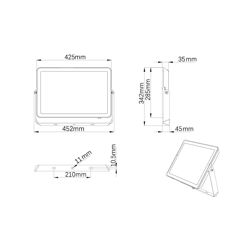 Philips – LED-ulkovalonheitin PROJECTLINE LED/200W/230V IP65 3000K