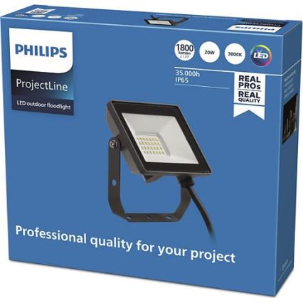 Philips - LED-ulkovalonheitin PROJECTLINE LED/20W/230V IP65 3000K
