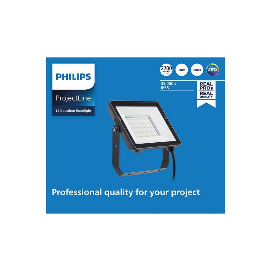 Philips - LED-ulkovalonheitin PROJECTLINE LED/30W/230V IP65 3000K