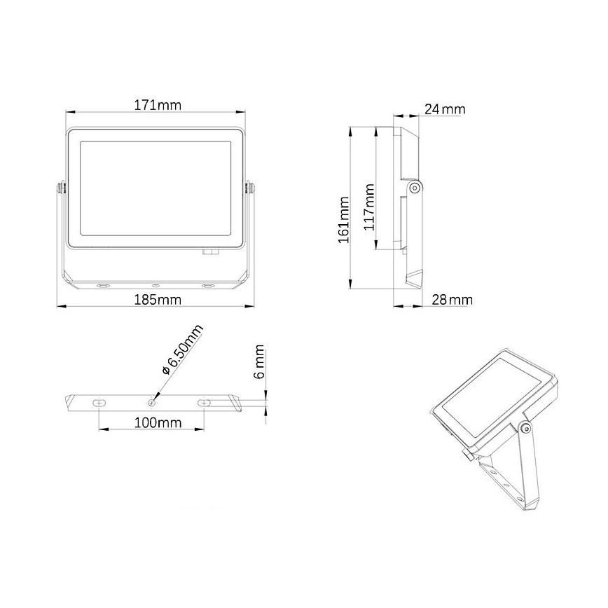 Philips - LED-ulkovalonheitin PROJECTLINE LED/30W/230V IP65 3000K