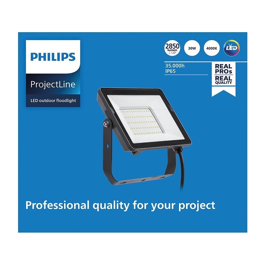 Philips - LED-ulkovalonheitin PROJECTLINE LED/30W/230V IP65 4000K