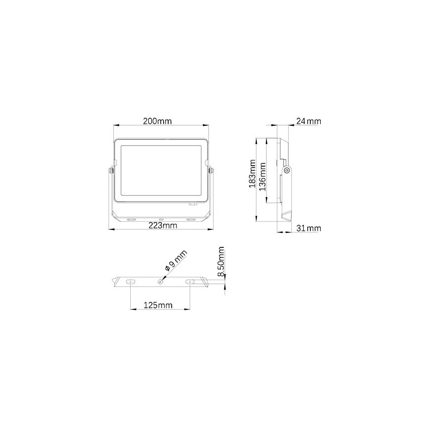 Philips - LED-ulkovalonheitin PROJECTLINE LED/50W/230V IP65 3000K