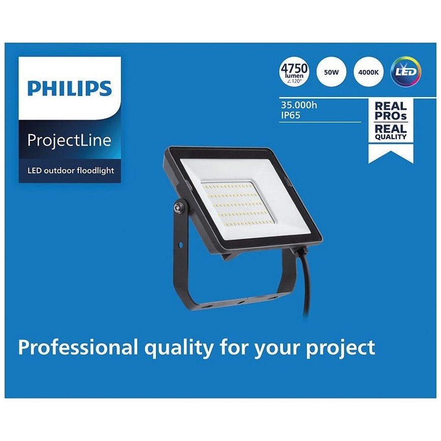 Philips - LED-ulkovalonheitin PROJECTLINE LED/50W/230V IP65 4000K