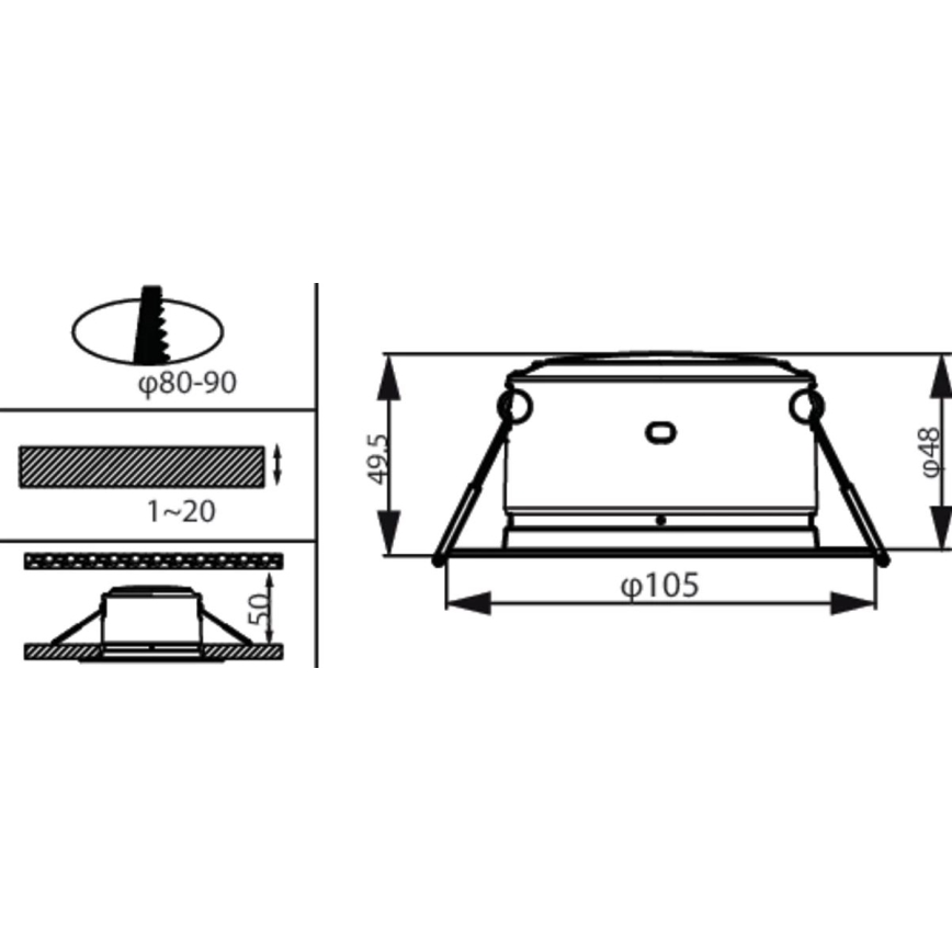 Philips - LED upotettava valo LED/2,2W/230V 3000K