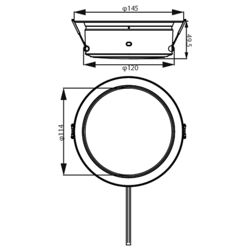 Philips - LED upotettava valo LED/4,8W/230V 3000K