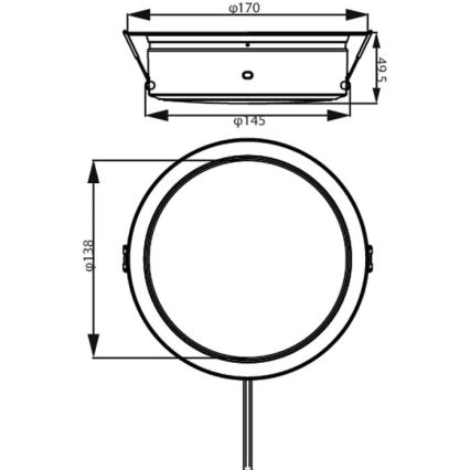 Philips - LED upotettava valo LED/6,5W/230V 4000K