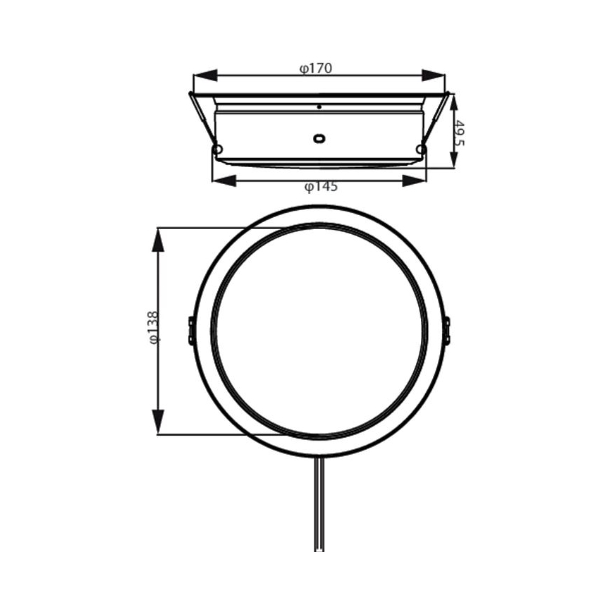 Philips - LED upotettava valo LED/6,5W/230V 4000K