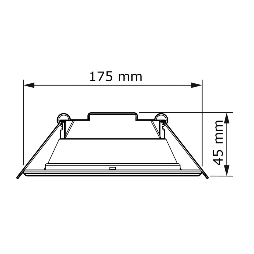 Philips - LED upotettava valo SLIM LED/11W/230V 3000K