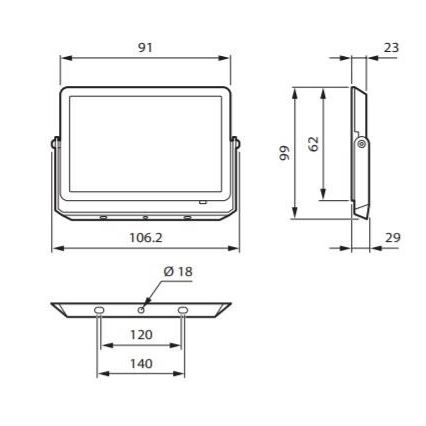 Philips - LED-valonheitin DECOFLOOD LED/10W/230V IP65