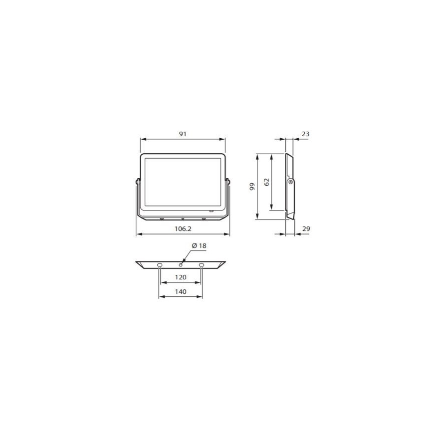 Philips - LED-valonheitin DECOFLOOD LED/10W/230V IP65