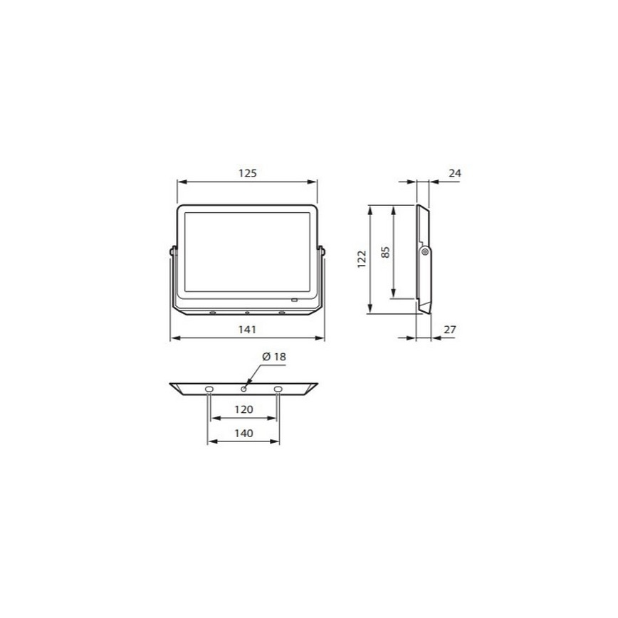 Philips - LED-valonheitin DECOFLOOD LED/20W/230V IP65