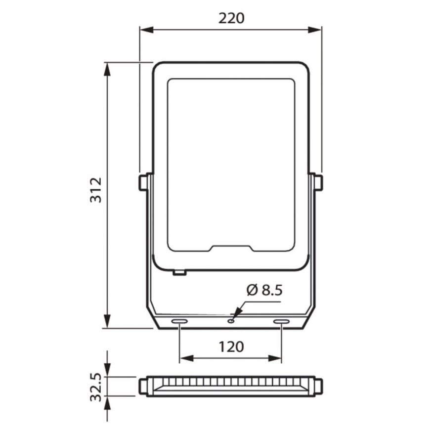 Philips – LED-valonheitin LED/100W/230V 4000K IP65
