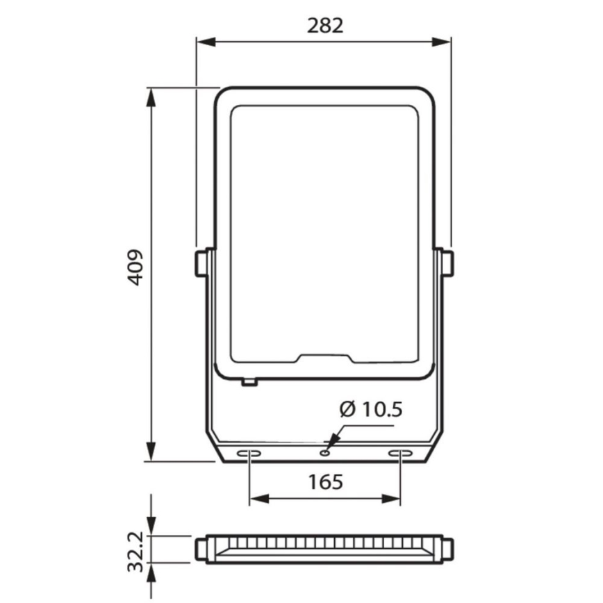 Philips – LED-valonheitin LED/150W/230V 4000K IP65