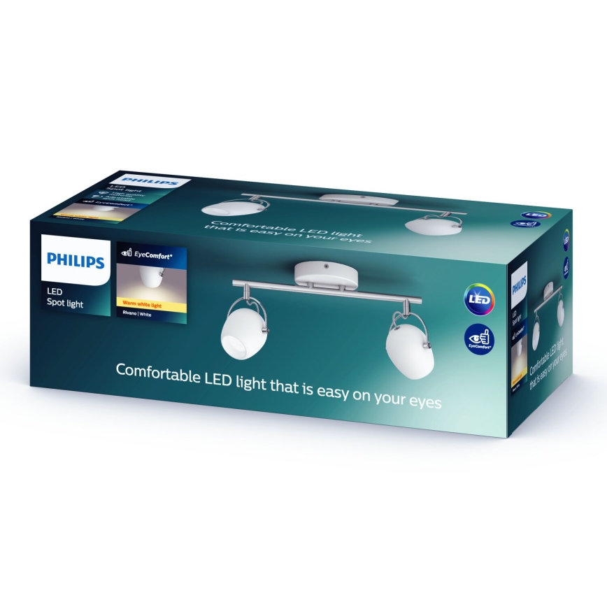 Philips Lirio 57032/31/P0 - LED-kohdevalaisin PLANET 2xLED/4,2W/230V