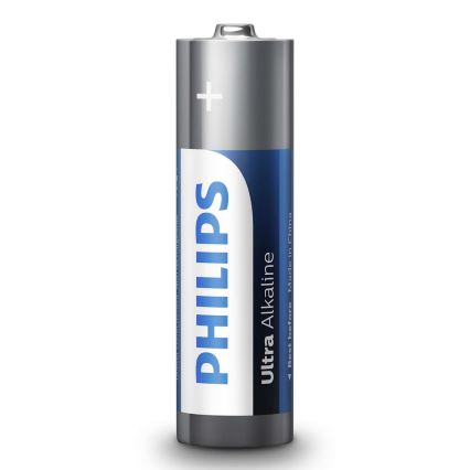Philips LR6E4B/10 - 4 kpl Alkaliparisto AA ULTRA ALKALINE 1,5V 2800mAh