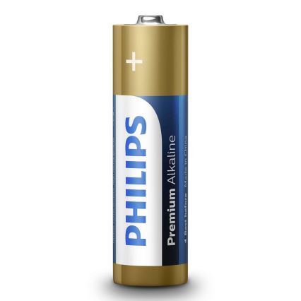 Philips LR6M4B/10 - 4 kpl Alkaliparisto AA PREMIUM ALKALINE 1,5V 3200mAh