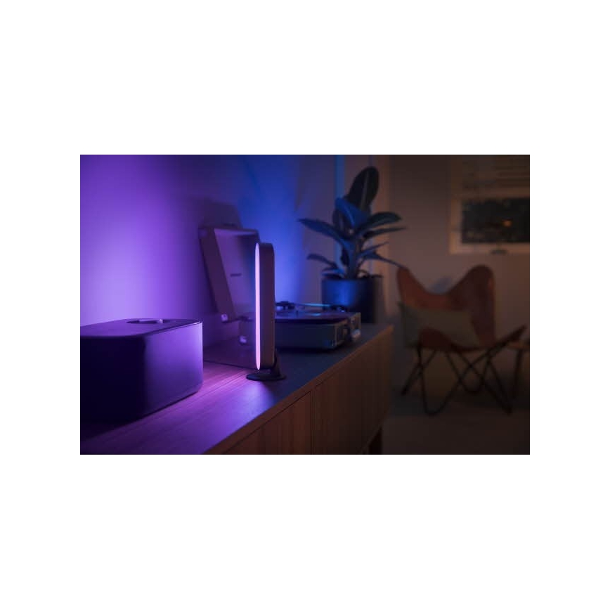 Philips - Laajennussarja LED RGB Himmennettävä pöytävalaisin Hue PLAY LED/6W/230V musta