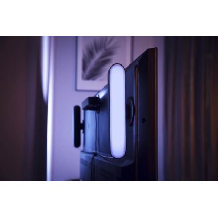 Philips - Laajennussarja LED RGB Himmennettävä pöytävalaisin Hue PLAY LED/6W/230V musta