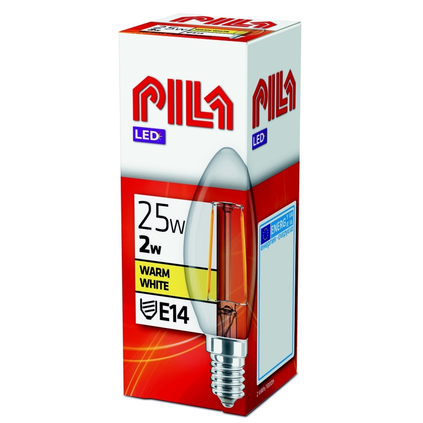 Philips Pila Vintage LED-polttimo E14/2W/230V 2700K