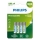 Philips R03B4RTU10/10 - 4 kpl Uudelleenladattava akku AAA NiMH/1,2V/1000 mAh